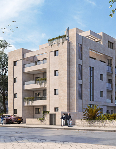 הדמיית הפרויקט ברחוב גד