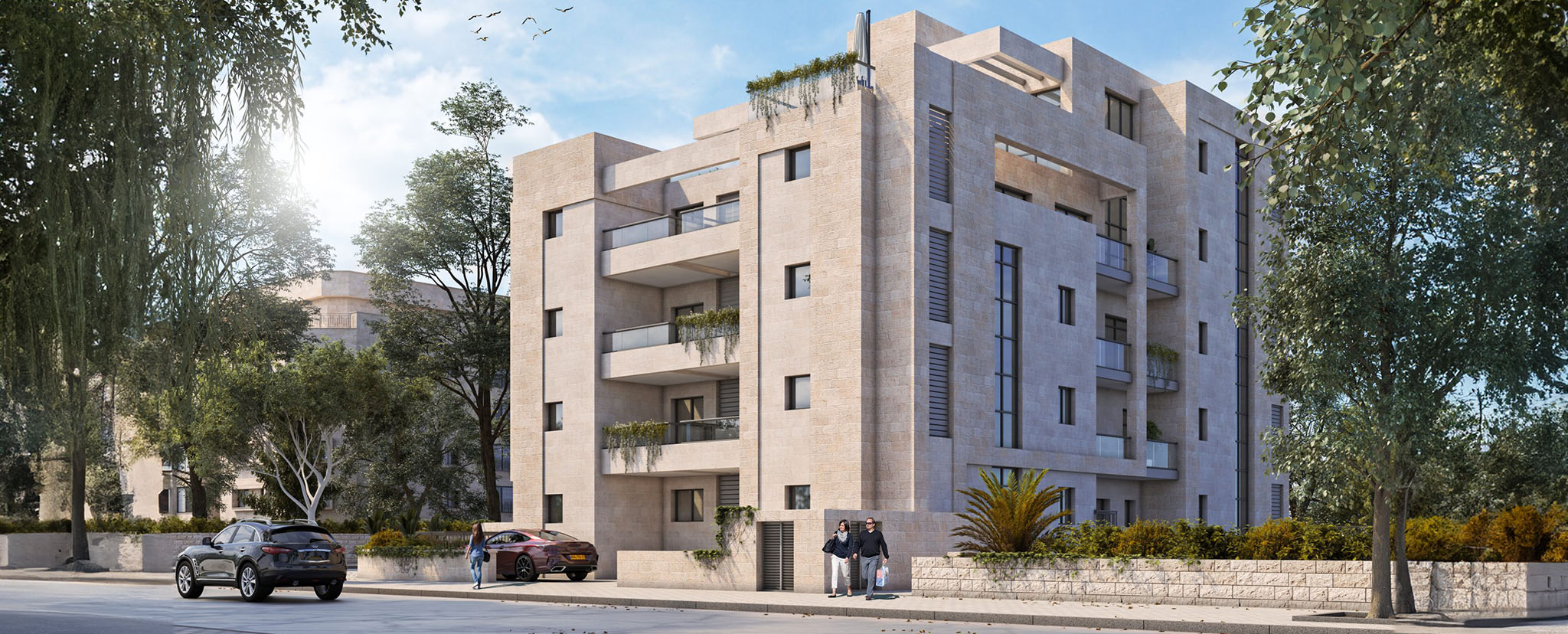 הדמיית הפרויקט ברחוב גד