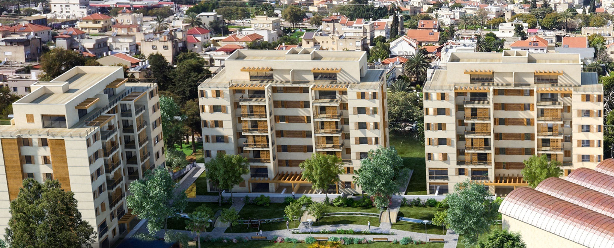 הדמיית הפרויקט בראש העין