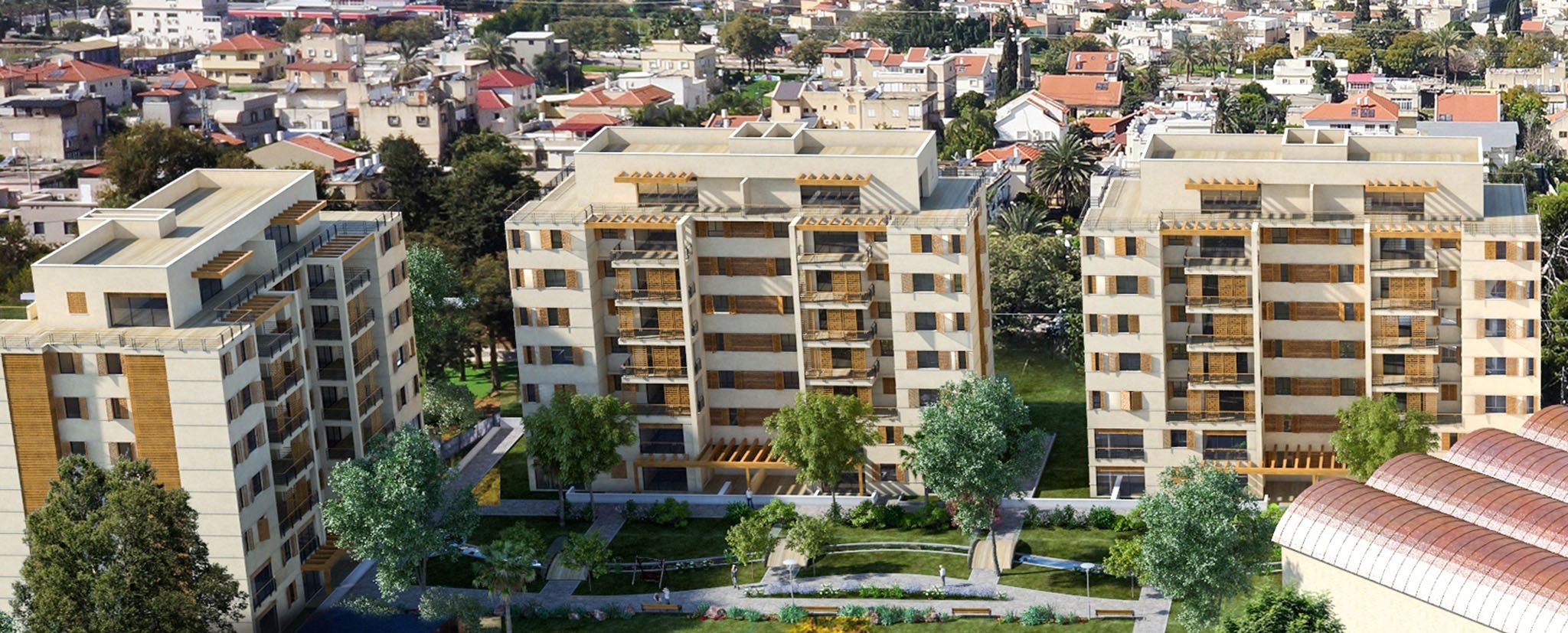 הדמיית הפרויקט בראש העין